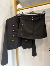Coordinato scamosciato nero