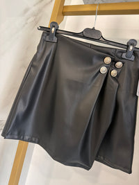 Coordinato in eco pelle nero