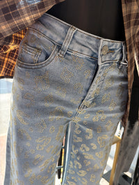 Jeans leopardato Diamond