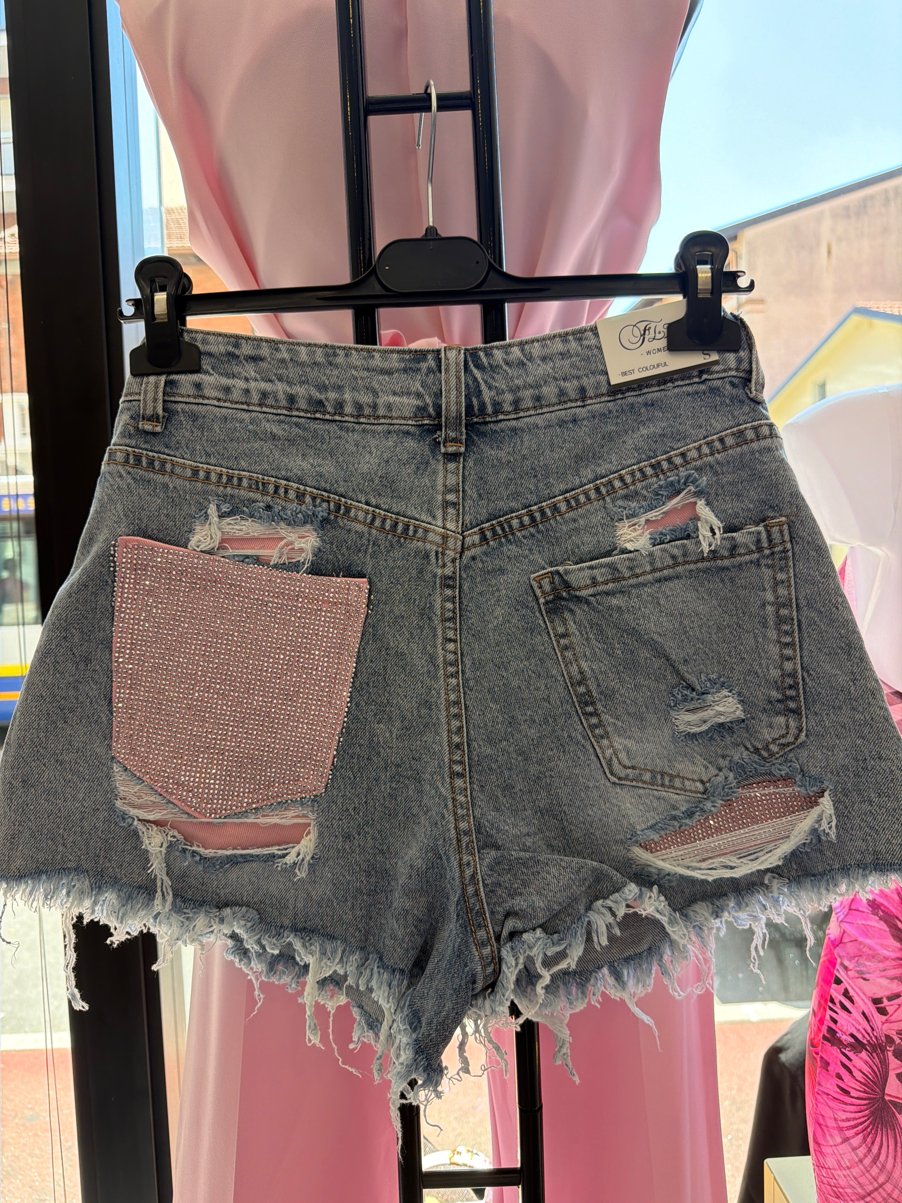 Shorts tasca rosa