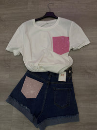 Shorts tasca rosa