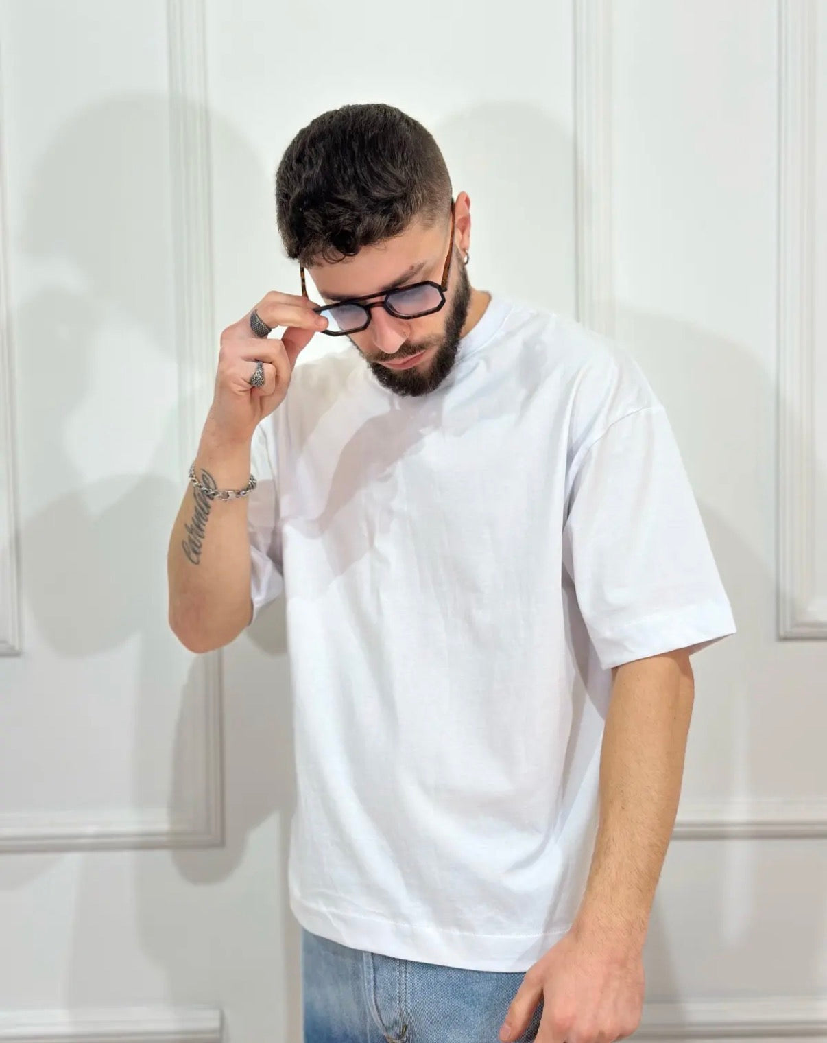T-shirt white uomo