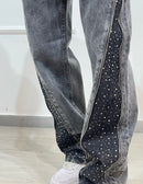 Jeans grey diamond