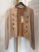 Coordinato scamosciato beige