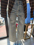 Jeans leopardato Diamond