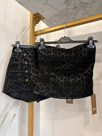 coordinato Leopard nero