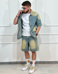 Coordinato denim uomo