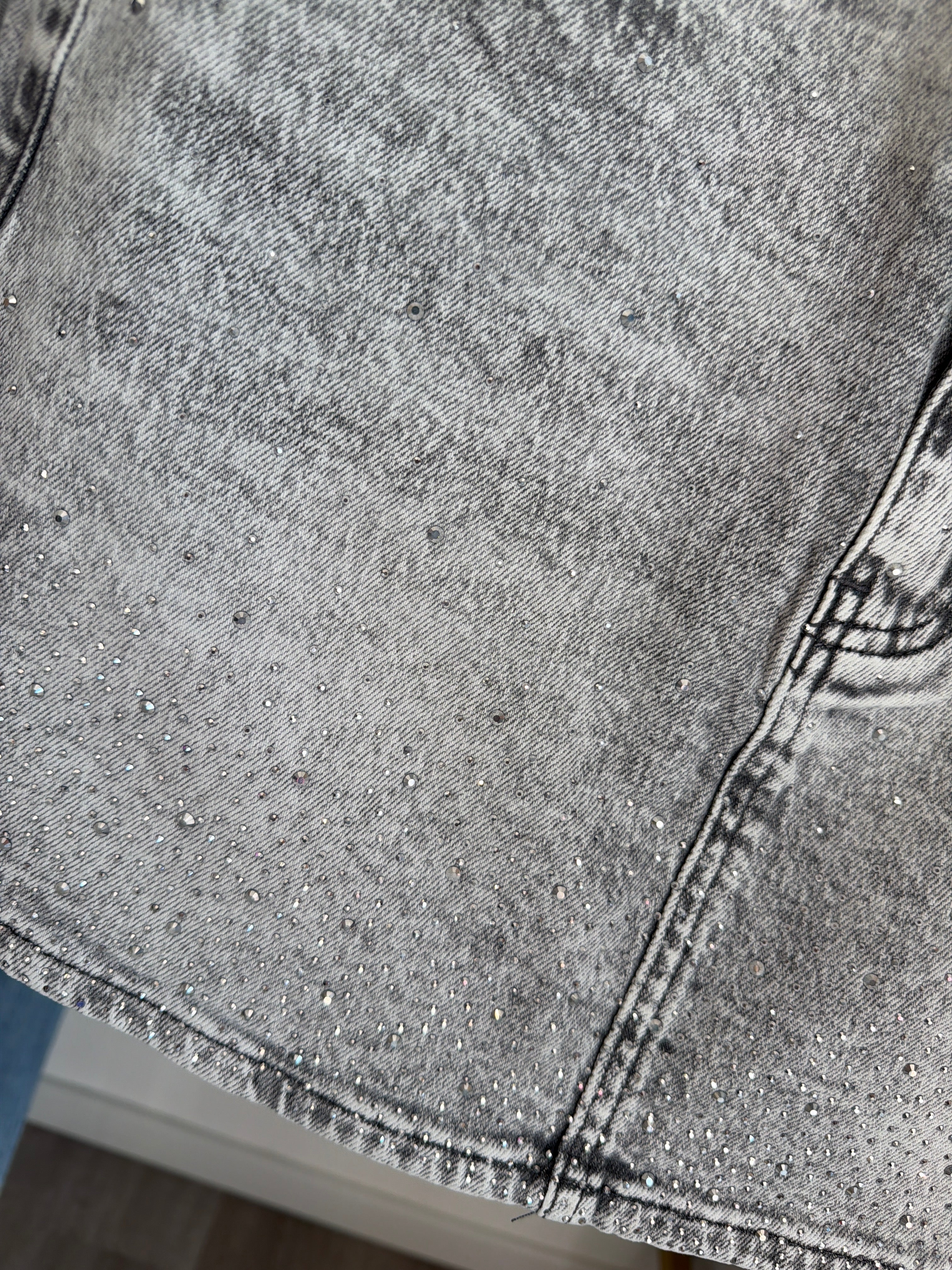 Gonna Denim grigia