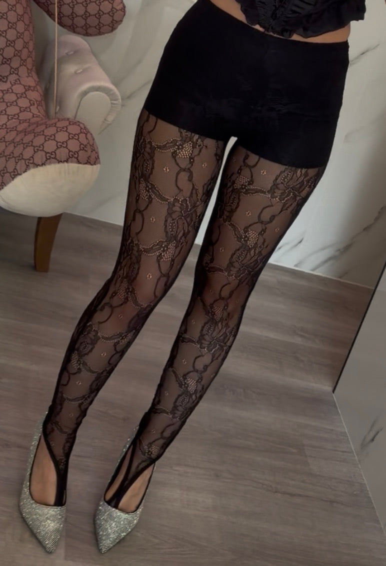 Leggings pizzo