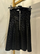 Mini abito leopardo nero