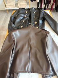 Giacca in eco pelle